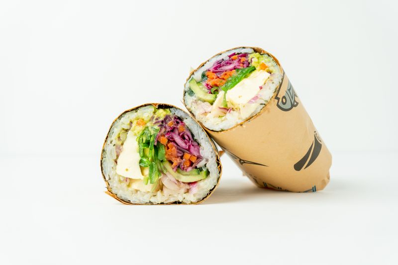 Cafe Rio veggie garden burrito fresh vegetables